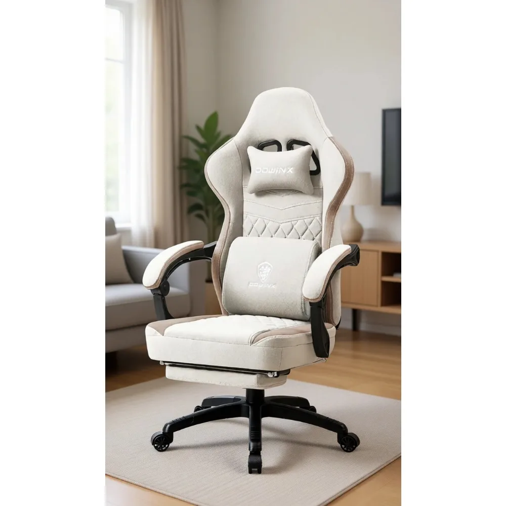 Massage - Breathable fabric game chair, pocket spring