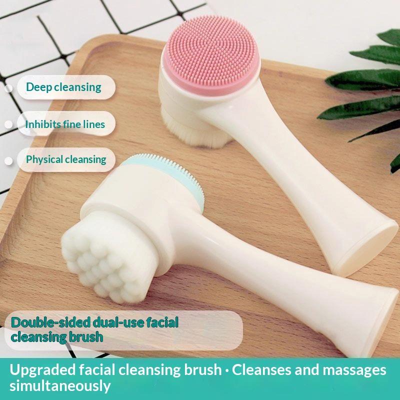 3D Double Silicone Facial Clea - đánh giá và giá Silicone Face Scrubber Electric