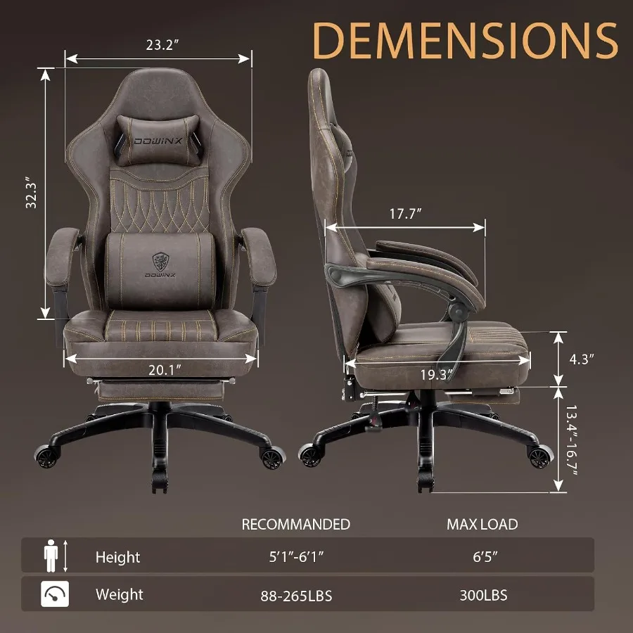 Gaming Chair for Adults Teens: - đánh giá và giá Massage