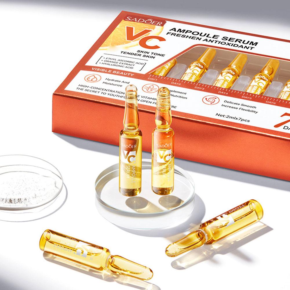 2ml*7 Vials/Box Vitamin C Ampo - đánh giá và giá Hyaluronic Acid Facial Serum
