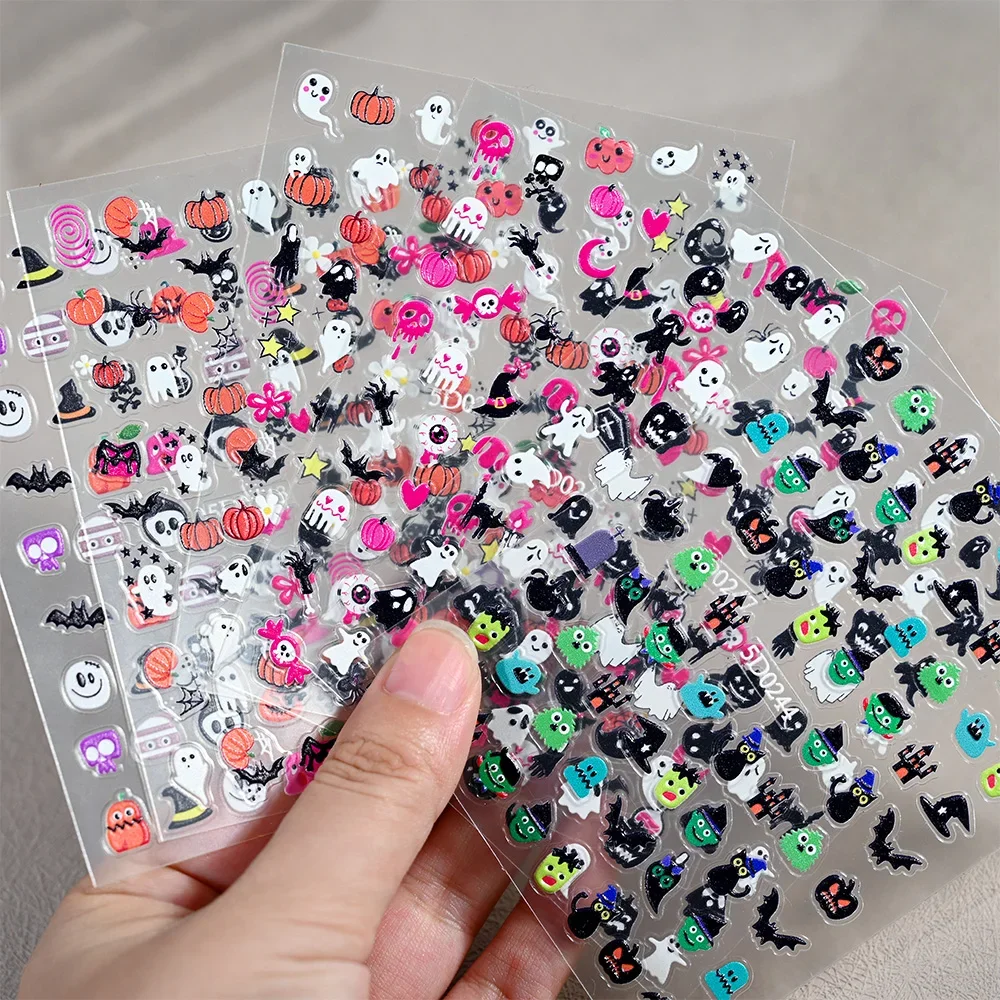 1sheet 5D Halloween Nail Stick - đánh giá và giá Nail Art