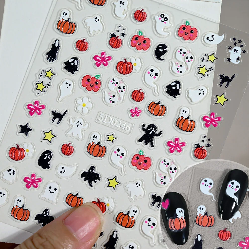 1sheet 5D Halloween Nail Stick - đánh giá và giá Nail Art