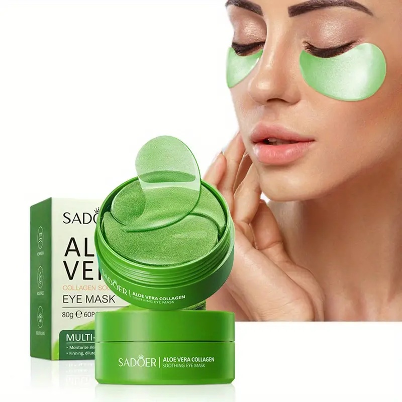 60 Pieces of Aloe Vera Collage - đánh giá và giá Collagen Under Eye Patches