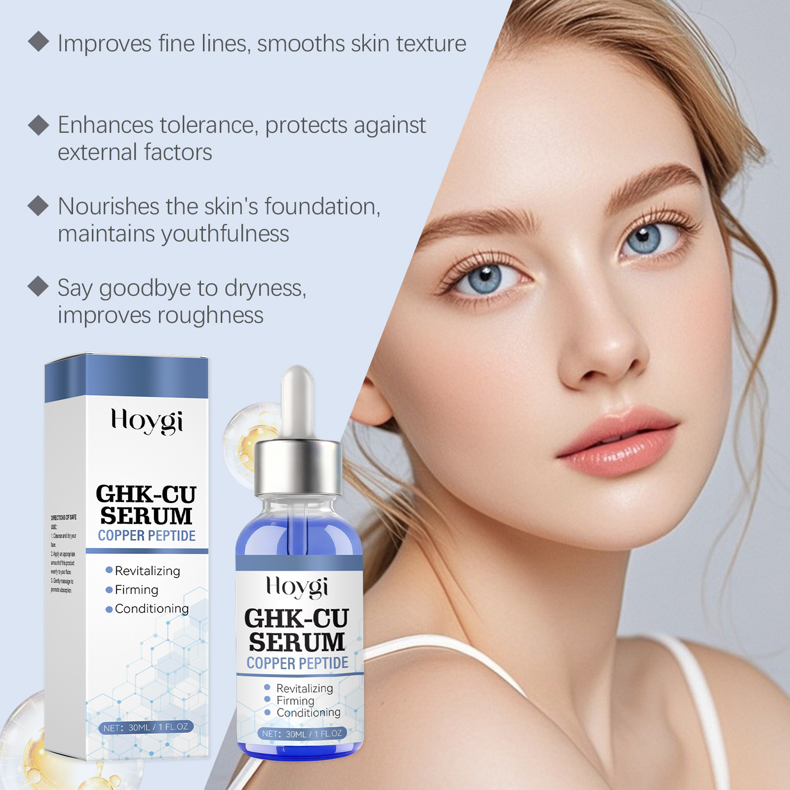 30ml Copper Peptide Serum GHK- - đánh giá và giá Hyaluronic Acid Facial Serum