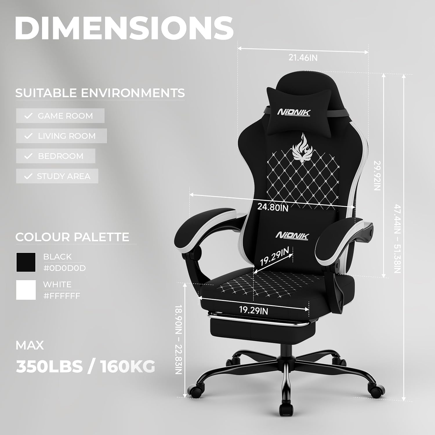 Gaming Chair with Massage,Ergo - đánh giá và giá Massage